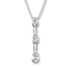 Thumbnail Image 0 of Previously Owned Diamond Necklace 1/2 ct tw 14K White Gold