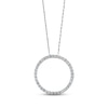 Thumbnail Image 1 of Previously Owned Diamond Circle Necklace 1/2 cttw 14K White Gold 18&quot;