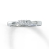 Thumbnail Image 0 of Previously Owned Three-Stone Diamond Ring 1/15 ct tw Round-cut 10K White Gold