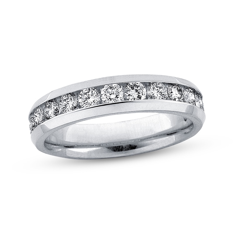 Main Image 1 of Previously Owned Diamond Anniversary Band 1 ct tw Round-cut 14K White Gold