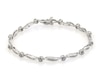 Thumbnail Image 1 of Previously Owned Diamond Wavy Link Bracelet 3/4 ct tw 10K White Gold 7&quot;