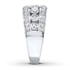 Thumbnail Image 3 of Previously Owned Diamond Anniversary Band 2 ct tw Round-cut 14K White Gold