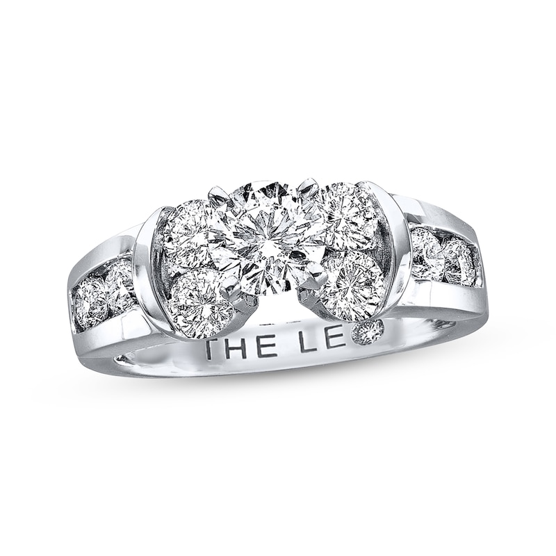 Main Image 1 of Previously Owned THE LEO Diamond Ring 1-3/4 ct tw Diamonds 14K White Gold