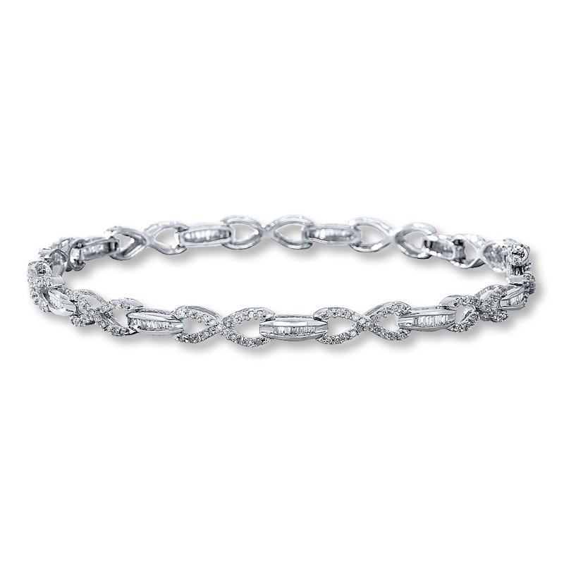 Main Image 1 of Previously Owned Bracelet 1 ct tw Diamonds 10K White Gold