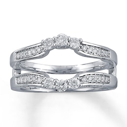 Previously Owned Enhancer 1/2 ct tw Diamonds 14K White Gold