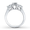 Thumbnail Image 1 of Previously Owned Three-Stone Diamond Ring 2 ct tw Round-cut 14K White Gold