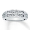 Thumbnail Image 0 of Previously Owned Men's Diamond Band 1/2 ct tw Round-cut 10K White Gold