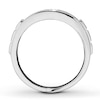 Thumbnail Image 1 of Previously Owned Men's Diamond Band 1/2 ct tw Round-cut 10K White Gold