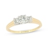 Thumbnail Image 1 of Previously Owned Three-Stone Diamond Engagement Ring 1/2 ct tw Round-cut 14K Yellow Gold