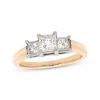 Thumbnail Image 1 of Previously Owned Three-Stone Diamond Ring 1 cttw Princess-cut 14K Yellow Gold