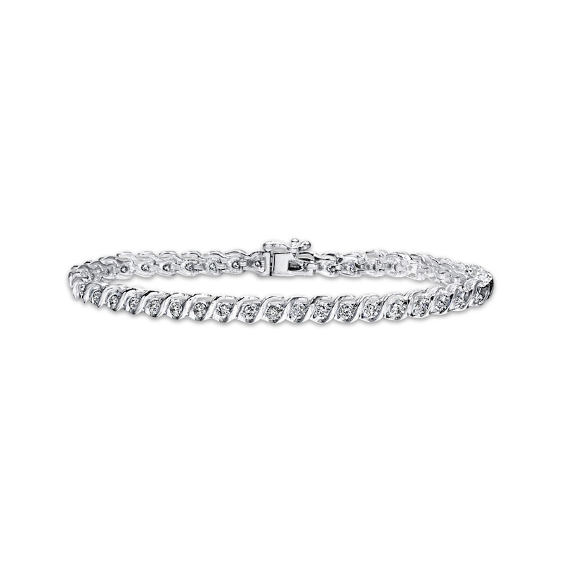 Main Image 1 of Previously Owned Diamond Bracelet 2 cts tw 10K White Gold