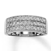 Thumbnail Image 0 of Previously Owned Diamond Anniversary Ring 1 ct tw Round-cut 10K White Gold