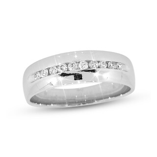 Previously Owned Men's Diamond Wedding Band 1/4 ct tw Round-cut 14K ...