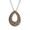 Thumbnail Image 0 of Previously Owned Le Vian Chocolate Diamonds 1 ct tw Necklace 14K Vanilla Gold 18"