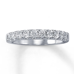 Previously Owned Wedding Band 1/2 ct tw Round-cut Diamonds 14K White Gold