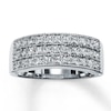 Thumbnail Image 1 of Previously Owned Anniversary Ring 1 ct tw Round-cut Diamonds 10K White Gold