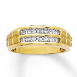 Previously Owned Round-Cut Diamond Ring 1/4 ct tw 10K Yellow Gold