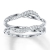 Thumbnail Image 1 of Previously Owned Enhancer Ring 1/5 ct tw Round-cut Diamonds 14K White Gold