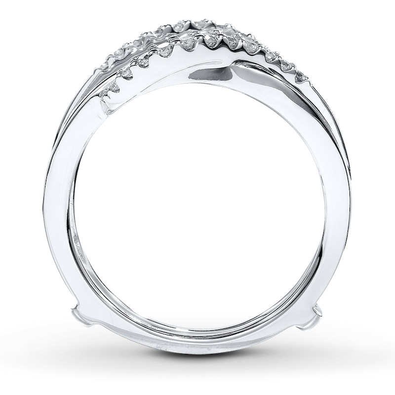 Main Image 2 of Previously Owned Enhancer Ring 1/5 ct tw Round-cut Diamonds 14K White Gold