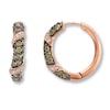 Thumbnail Image 1 of Previously Owned Le Vian Chocolate Diamonds 1 ct tw Hoop Earrings 14K Rose Gold