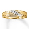 Thumbnail Image 0 of Previously Owned Men's Diamond Accent Wedding Band 10K Yellow Gold