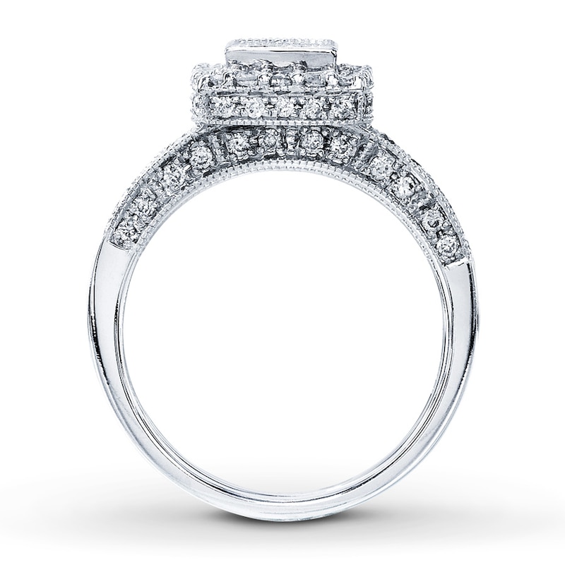 Previously Owned Diamond Bridal Set 1-1/4 ct tw 14K White Gold | Kay