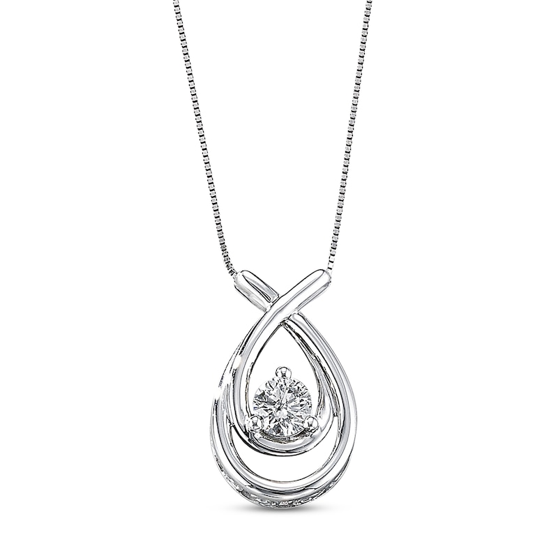 Previously Owned Necklace 1/2 Carat Diamond 14K White Gold | Kay