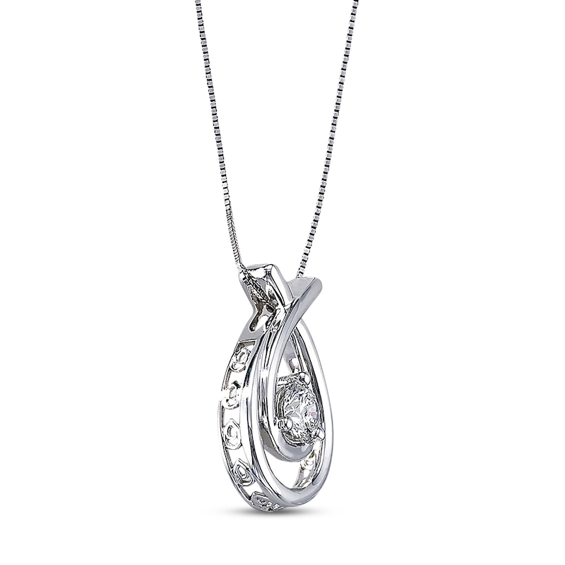 Main Image 2 of Previously Owned Necklace 1/2 Carat Diamond 14K White Gold