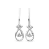 Thumbnail Image 1 of Previously Owned Dangle Earrings 1/15 ct tw Diamonds Sterling Silver