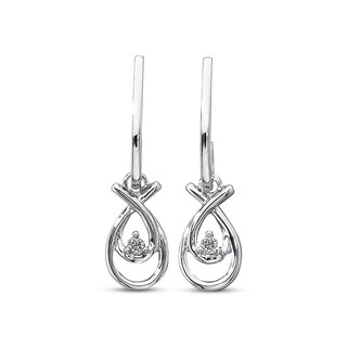 Previously Owned Dangle Earrings 1/15 ct tw Diamonds Sterling Silver | Kay