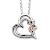 Thumbnail Image 1 of Previously Owned Open Hearts Diamond Necklace