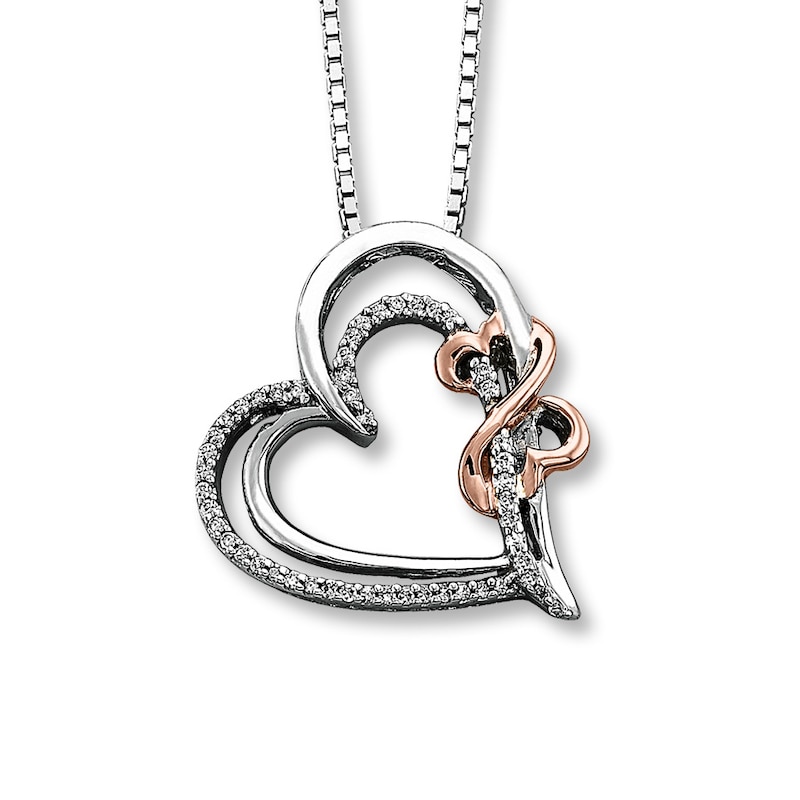 Previously Owned Open Hearts Diamond Necklace | Kay