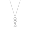 Thumbnail Image 0 of Previously Owned Diamond Peace Sign Necklace 1/5 cttw Sterling Silver