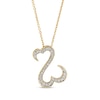 Thumbnail Image 1 of Previously Owned Open Hearts Necklace 1/4 ct tw Diamonds 14K Yellow Gold 18&quot;