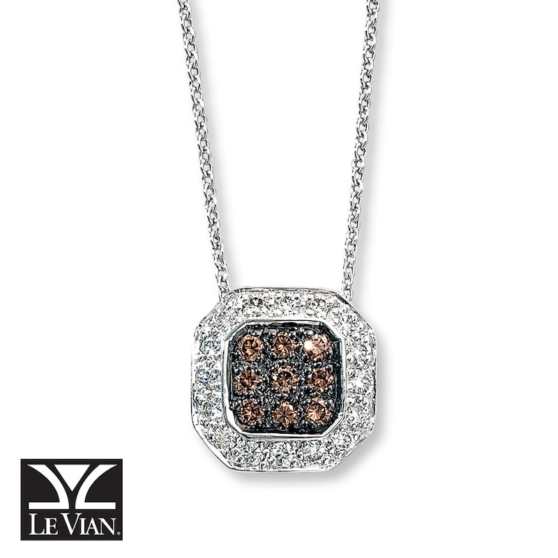 Previously Owned Le Vian Necklace 3/8 ct tw Diamonds 14K White Gold