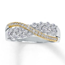 Previously Owned Ring 1 ct tw Diamonds 14K Two-Tone Gold