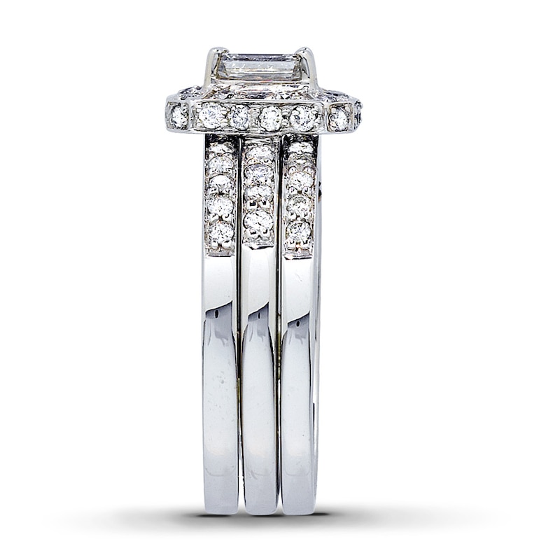 Main Image 3 of Previously Owned Diamond Bridal Set 1-1/8 ct tw 14K White Gold