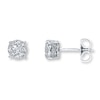 Thumbnail Image 1 of Previously Owned Earrings 1/2 ct tw Diamonds 10K White Gold