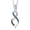 Thumbnail Image 1 of Previously Owned Diamond Necklace 1/8 ct tw Sterling Silver