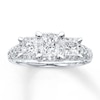 Thumbnail Image 1 of Previously Owned 3-Stone Ring 2 ct tw Diamonds 14K White Gold