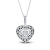 Thumbnail Image 1 of Previously Owned Neil Lane Heart Necklace 1/5 ct tw Diamonds Sterling Silver