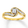 Thumbnail Image 1 of Previously Owned Diamond Engagement Ring 1/4 ct tw Round-cut 14K Yellow Gold