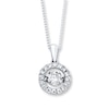 Thumbnail Image 1 of Previously Owned Necklace 1 ct tw Diamonds 14K White Gold