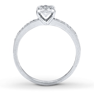 Previously Owned Promise Ring 1/5 ct tw 10K White Gold | Kay