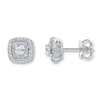 Thumbnail Image 1 of Previously Owned Neil Lane Diamond Earrings 1 ct tw 14K White Gold