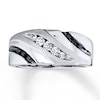 Thumbnail Image 1 of Previously Owned Men's Diamond Wedding Band 1/3 ct tw Round-cut 10K White Gold