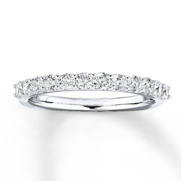 Previously Owned Diamond Anniversary Band 5/8 ct tw Round-cut 18K White Gold