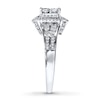 Thumbnail Image 2 of Previously Owned Diamond Engagement Ring 1 ct tw Princess/Round-Cut 14K White Gold