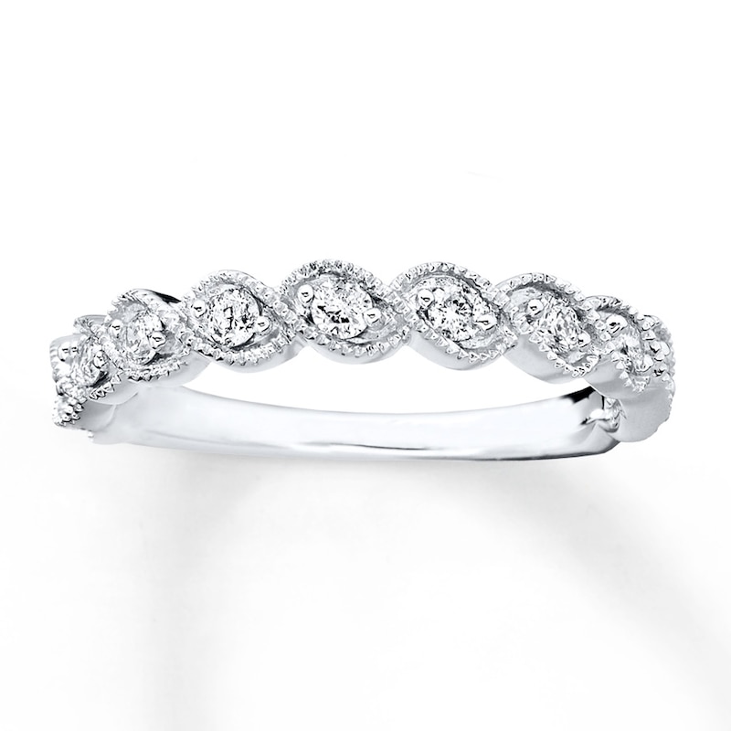 Previously Owned Anniversary Band 1/3 ct tw Round-cut Diamonds 10K ...