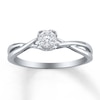 Thumbnail Image 1 of Previously Owned Diamond Promise Ring 1/15 ct tw 10K White Gold